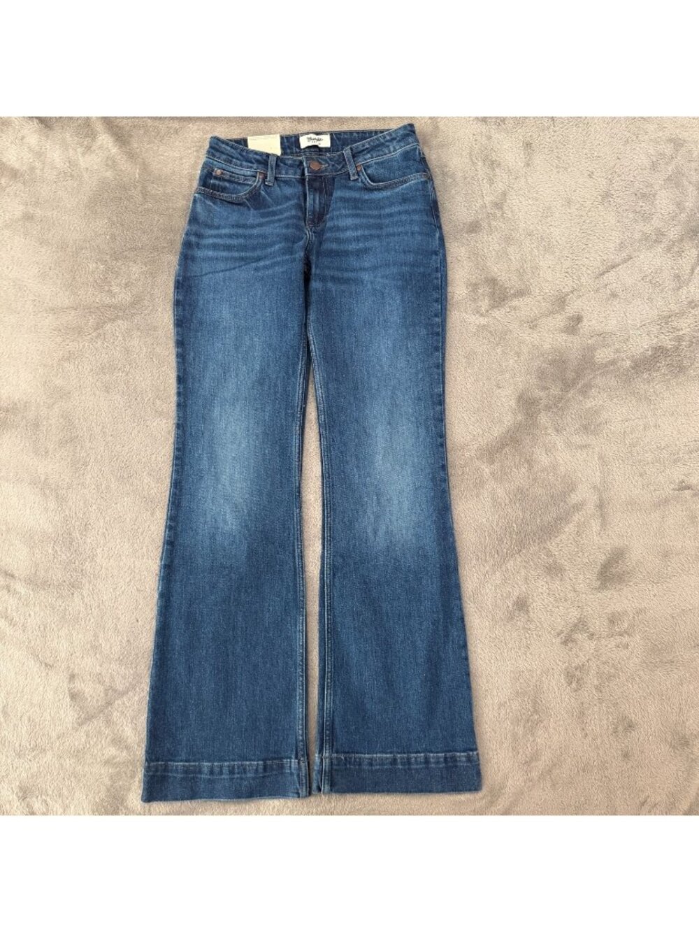 NWT Wrangler Retro Mae Mid Rise Trouser Jeans Women's 27 28 *see measurements